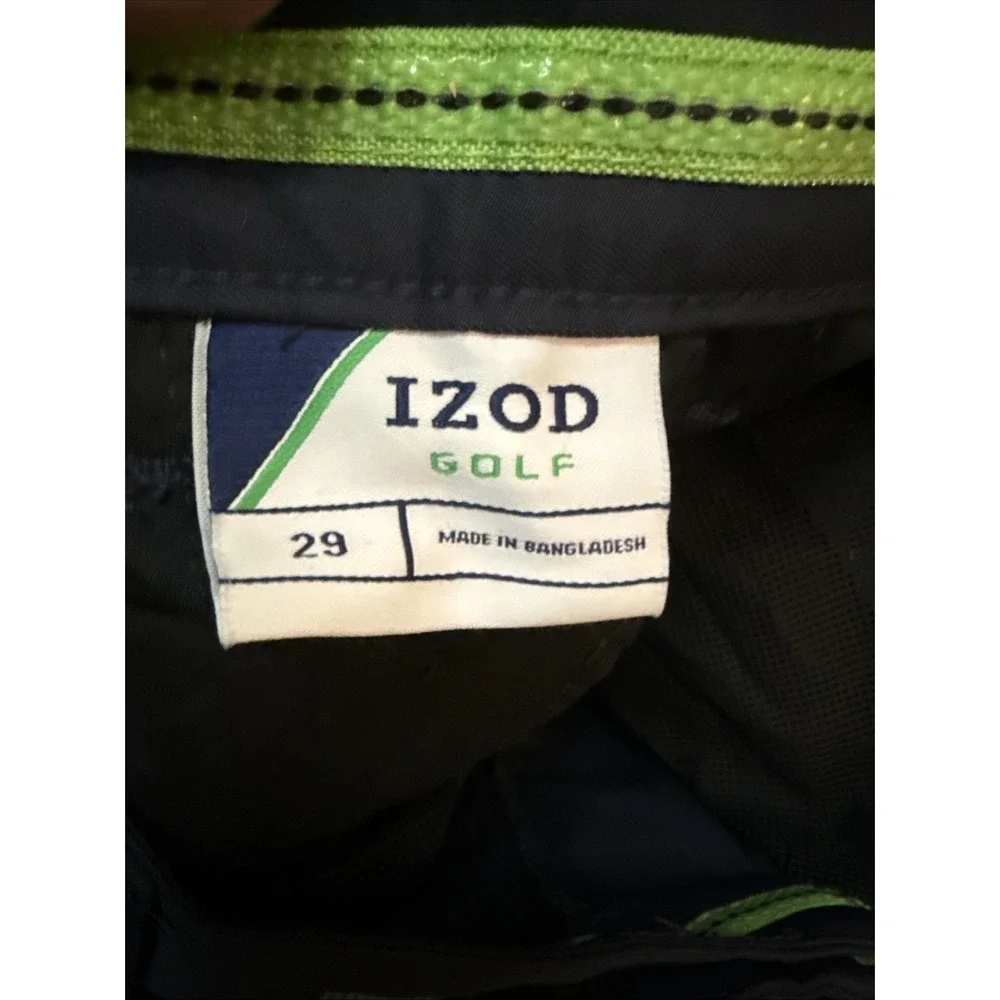 IZOD Golf Men's Shorts 29 Navy Blue Straight Fit UPF 15 Wicking NWT